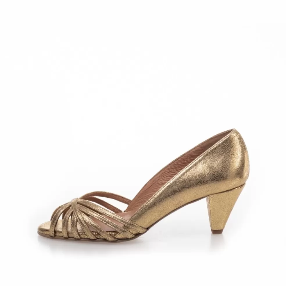 Copenhagen Shoes ALL I NEED - GOLD*Dame Sandaler Med Hæl | Stiletter