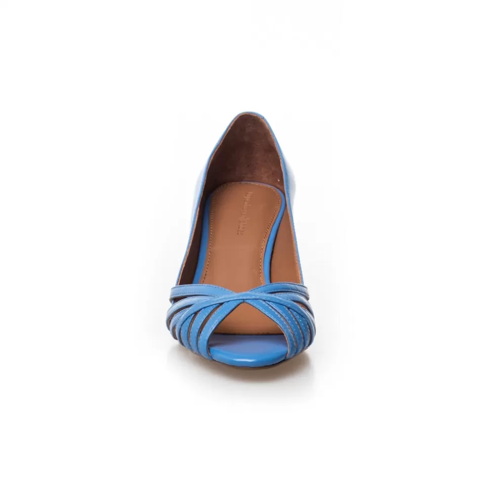 Copenhagen Shoes ALL I NEED LEATHER - ELECTRIC BLUE*Dame Sandaler Med Hæl | Stiletter