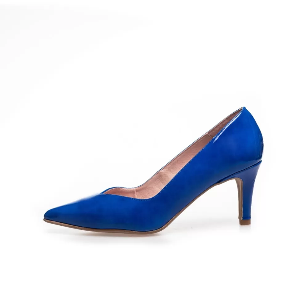 Copenhagen Shoes ALONE - PATENT - ELECTRIC BLUE*Dame Stiletter