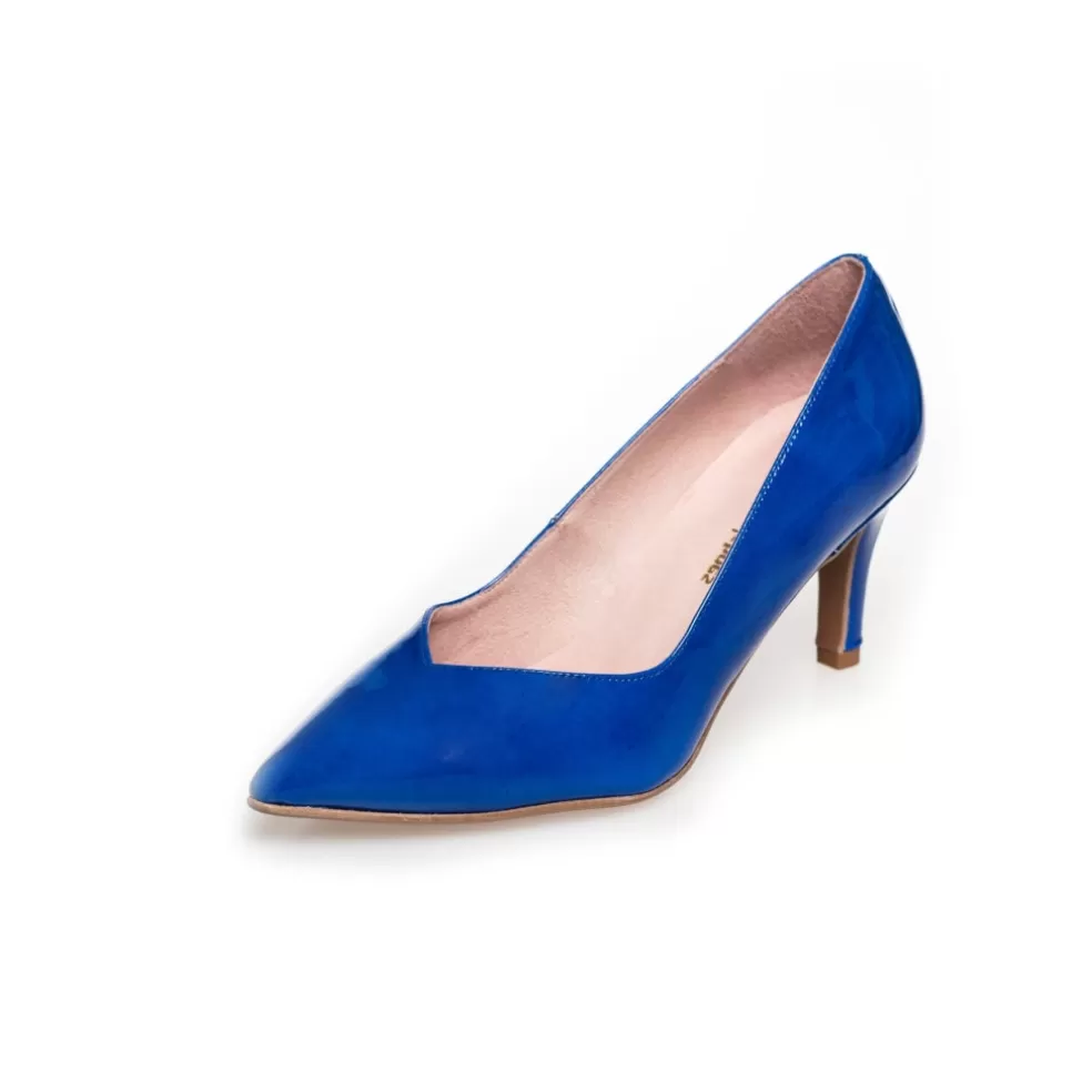 Copenhagen Shoes ALONE - PATENT - ELECTRIC BLUE*Dame Stiletter