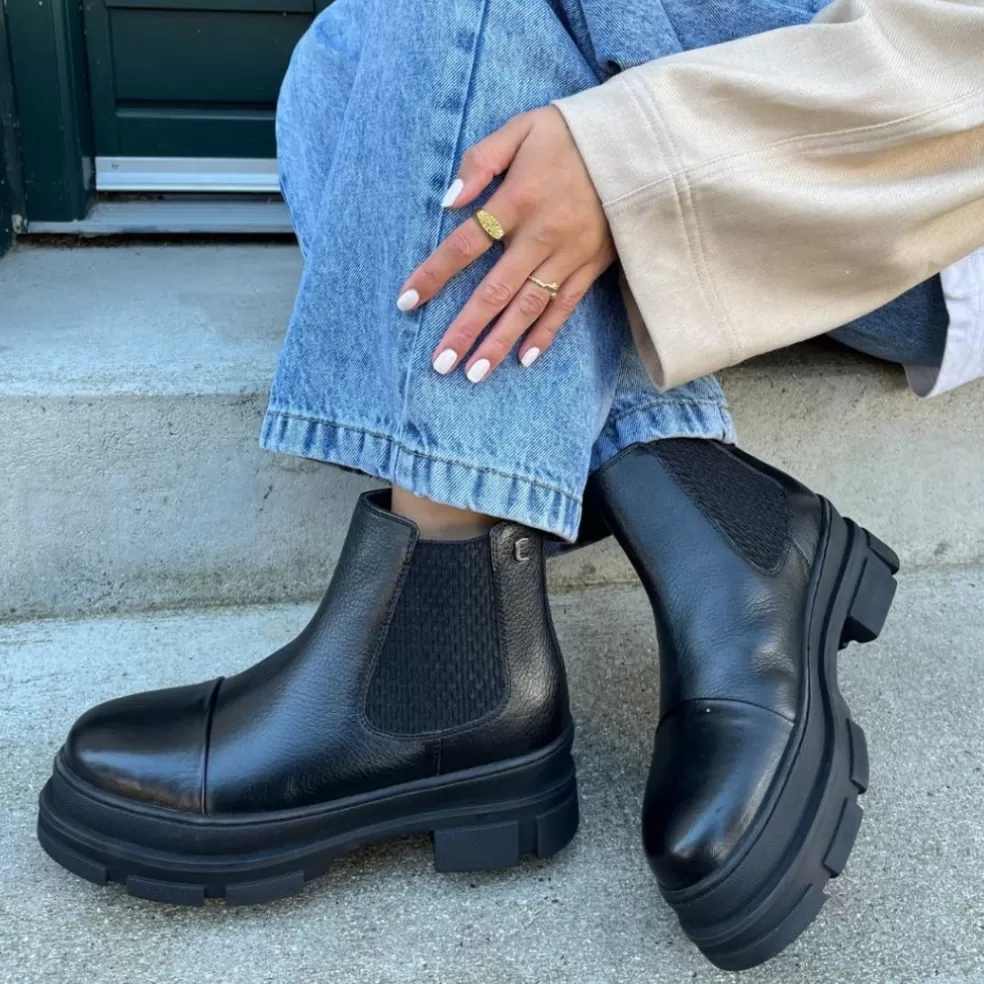 Copenhagen Shoes AS I FLY - BLACK*Dame Chelsea Boots | Ankelstøvler