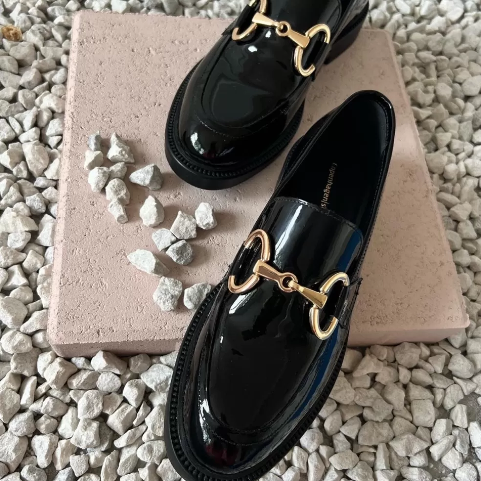 Copenhagen Shoes AWAKE - Black Patent*Dame Loafers