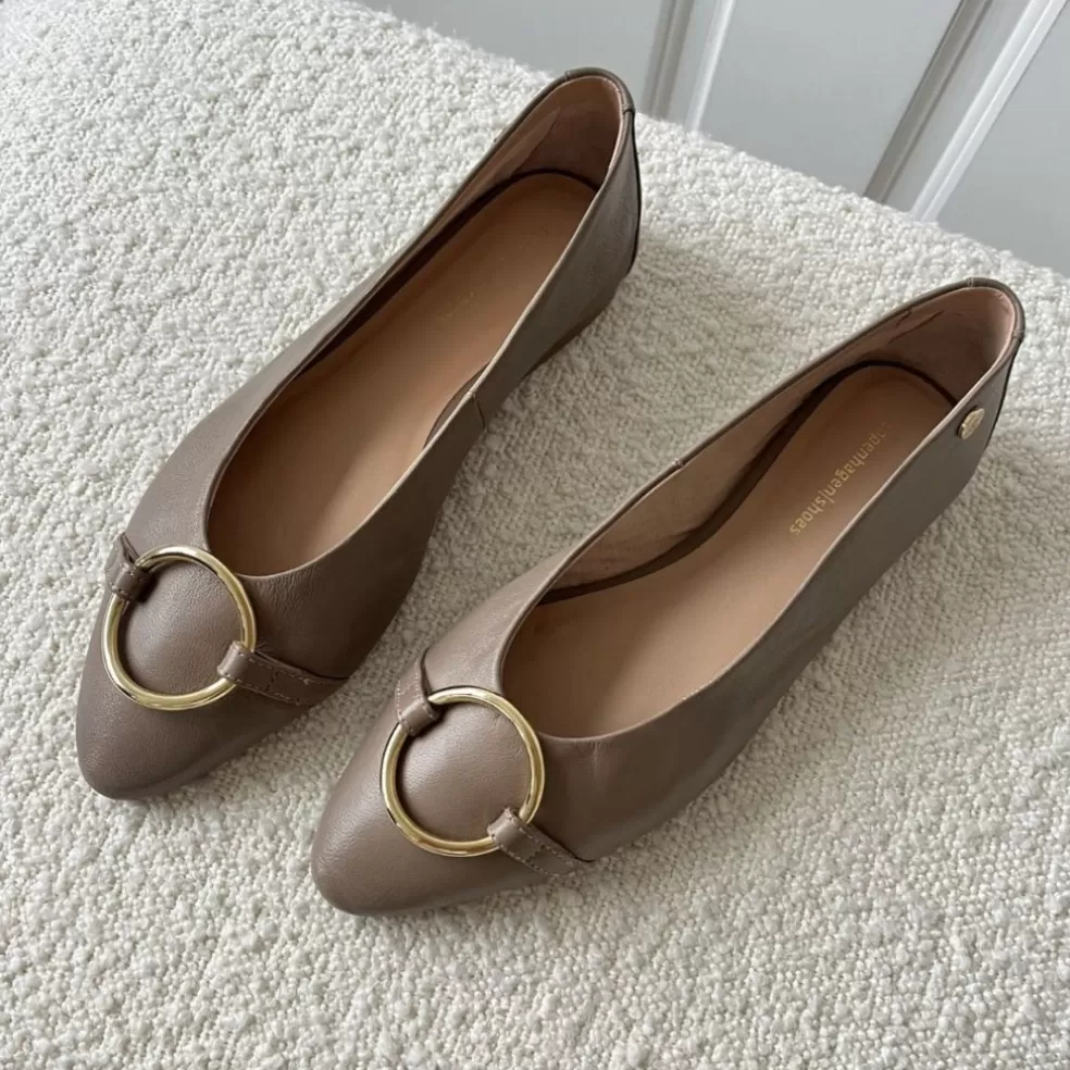 Copenhagen Shoes BALLERINA LOVERS - FUNGI (BROWN)*Dame Ballerinasko