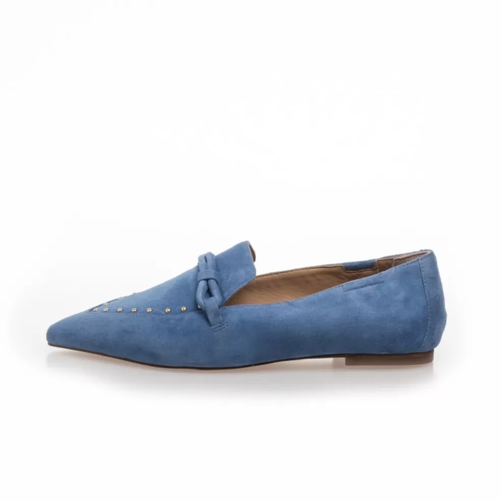 Copenhagen Shoes BE YOU - SUEDE - DENIM*Dame Loafers