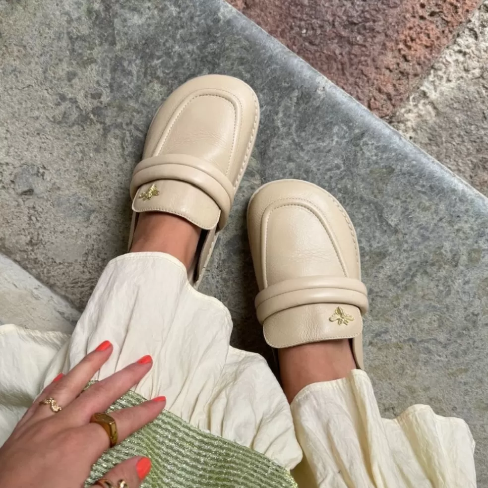 Copenhagen Shoes BEE`S - BEIGE*Dame Mules · Slip Ins