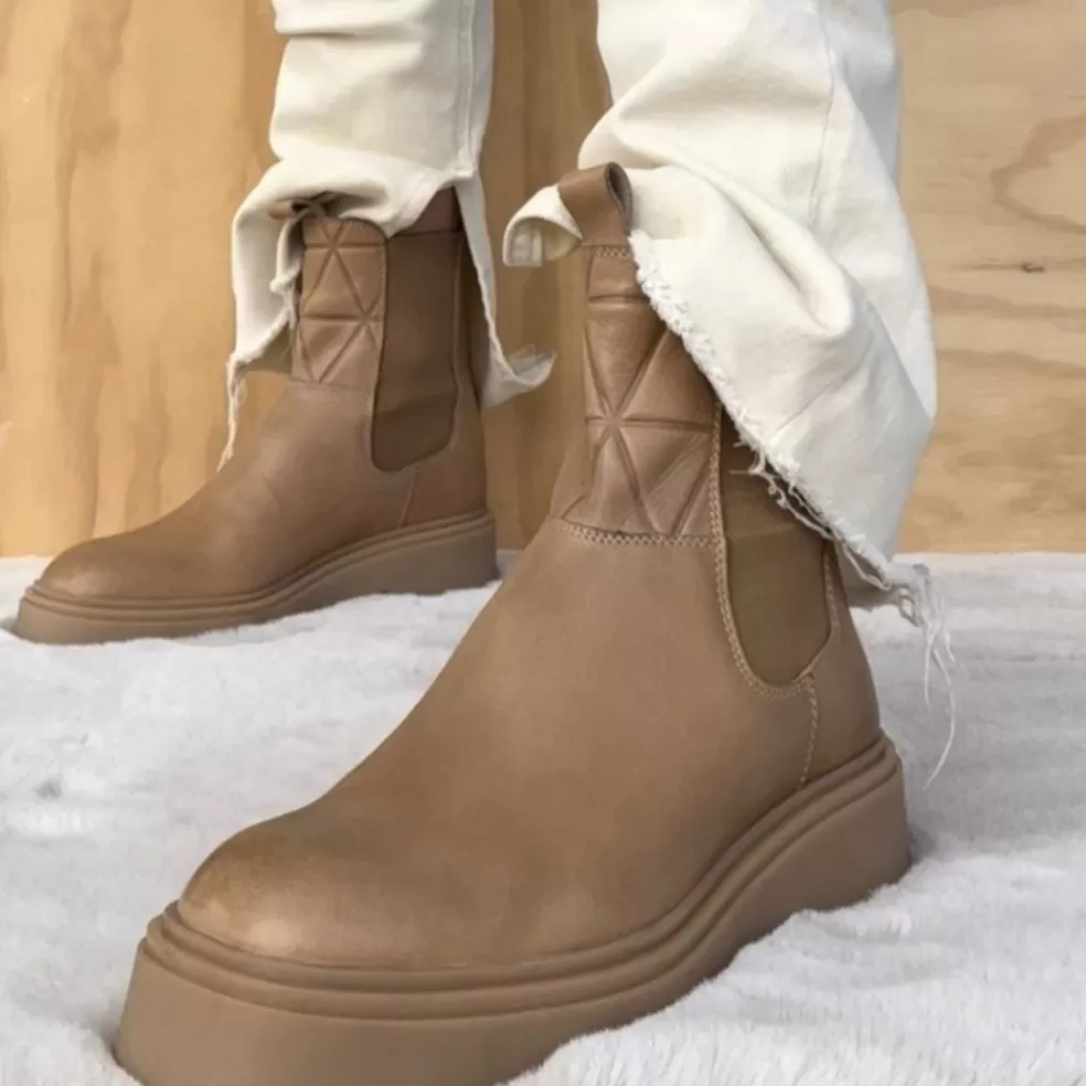 Copenhagen Shoes CHELSEA - CAMEL*Dame Chelsea Boots | Ankelstøvler