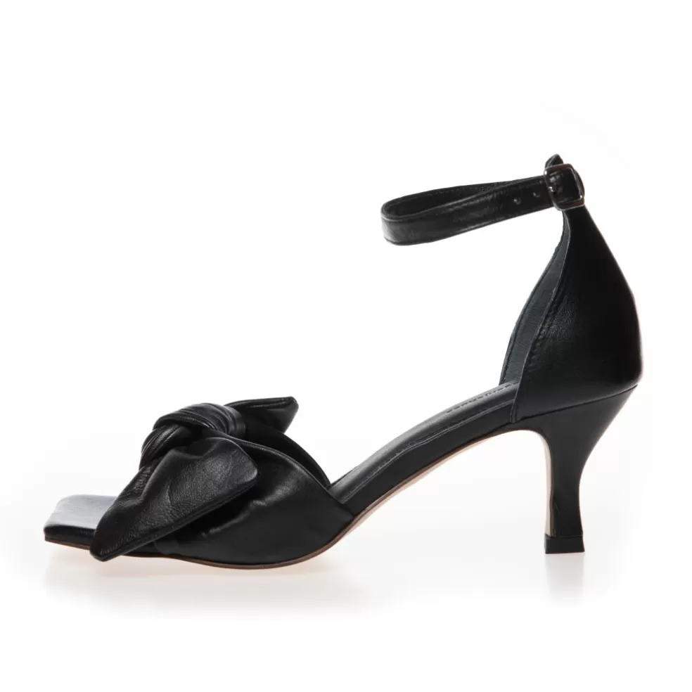 Copenhagen Shoes DANCING 23 LEATHER - Black Leather*Dame Sandaler Med Hæl | Stiletter