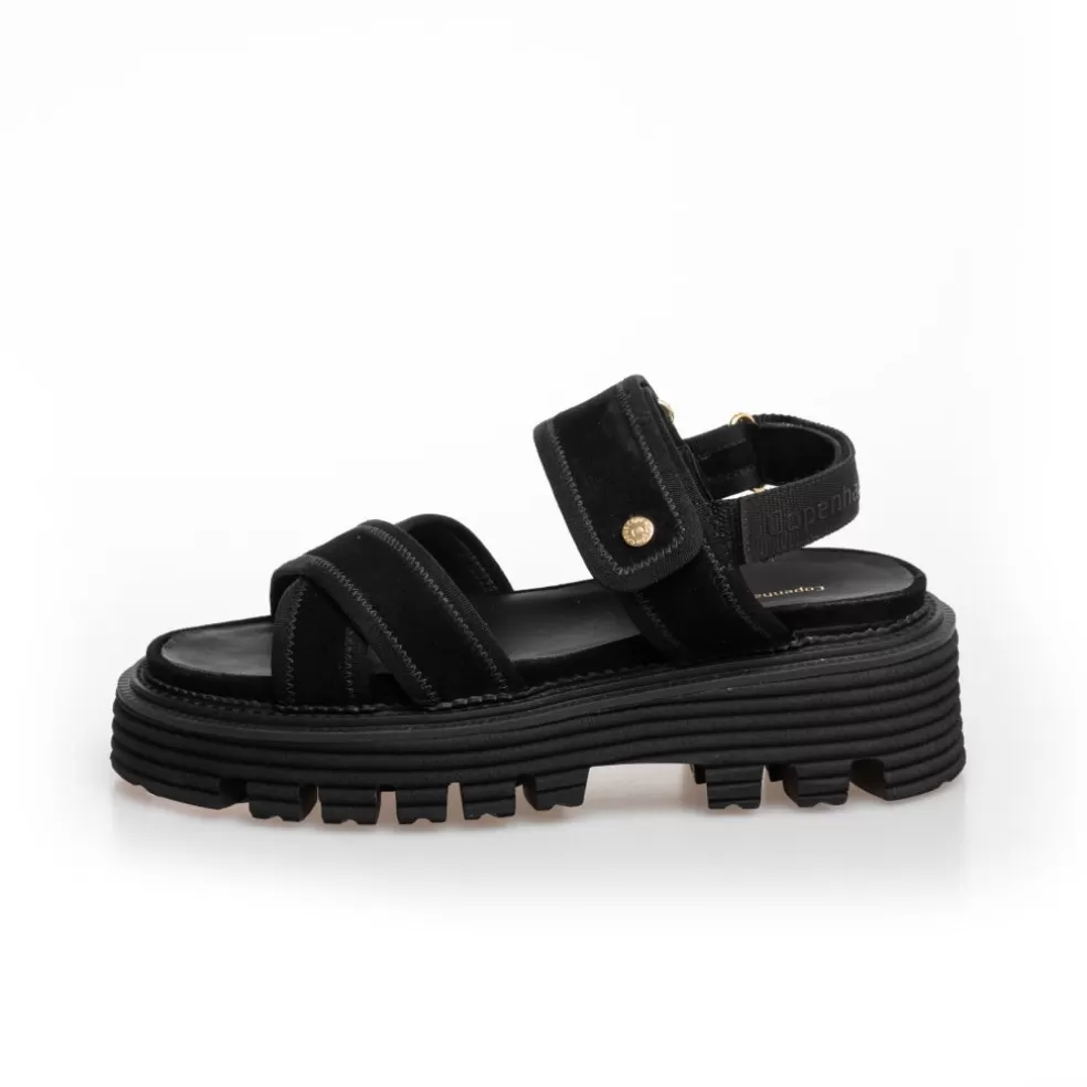 Copenhagen Shoes DIRECTION - Black*Dame Flade Sandaler