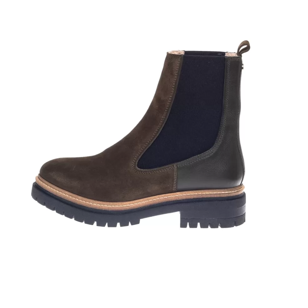 Copenhagen Shoes FALL 21 Suede Copenhagenshoes By Josefine Valentin - Army*Dame Chelsea Boots | Ankelstøvler