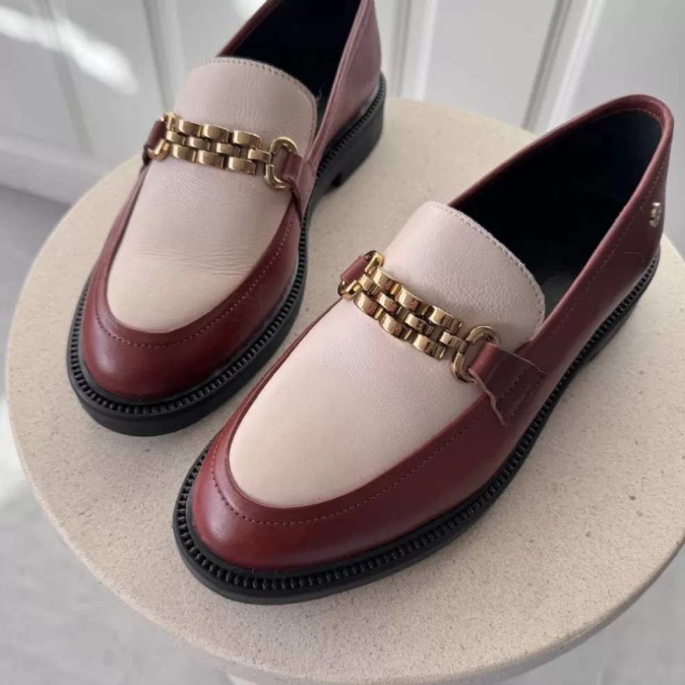 Copenhagen Shoes FEEL SPRING - COGNAC / NUDE*Dame Loafers