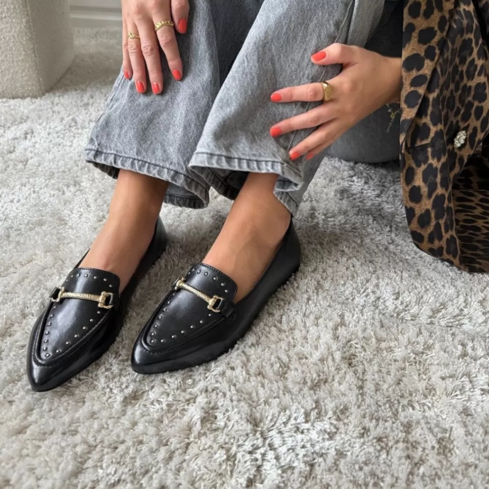 Copenhagen Shoes FEELS LIKE SUMMER - BLACK*Dame Loafers