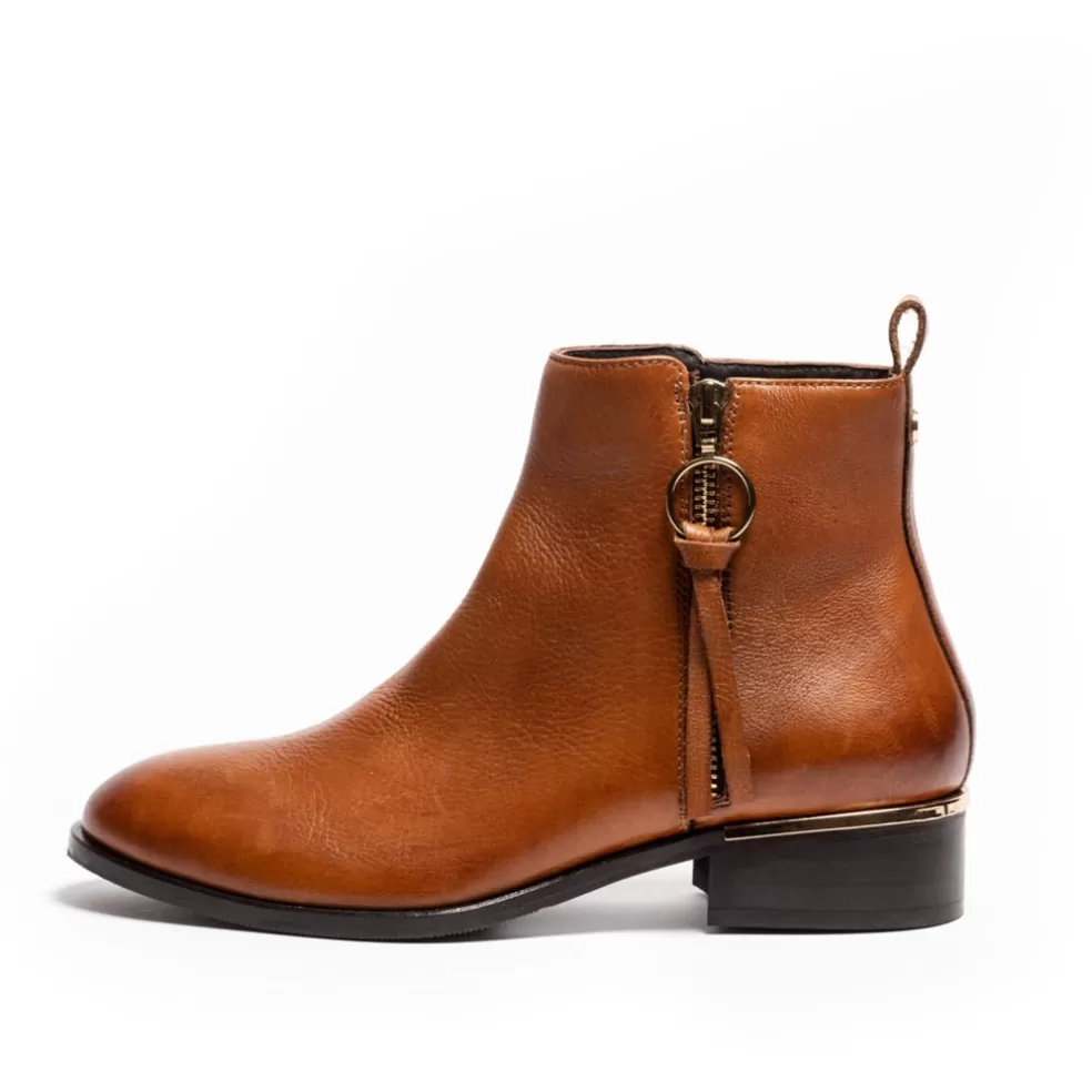 Copenhagen Shoes FEVER Leather 20 - Cognac*Dame Ankelstøvler