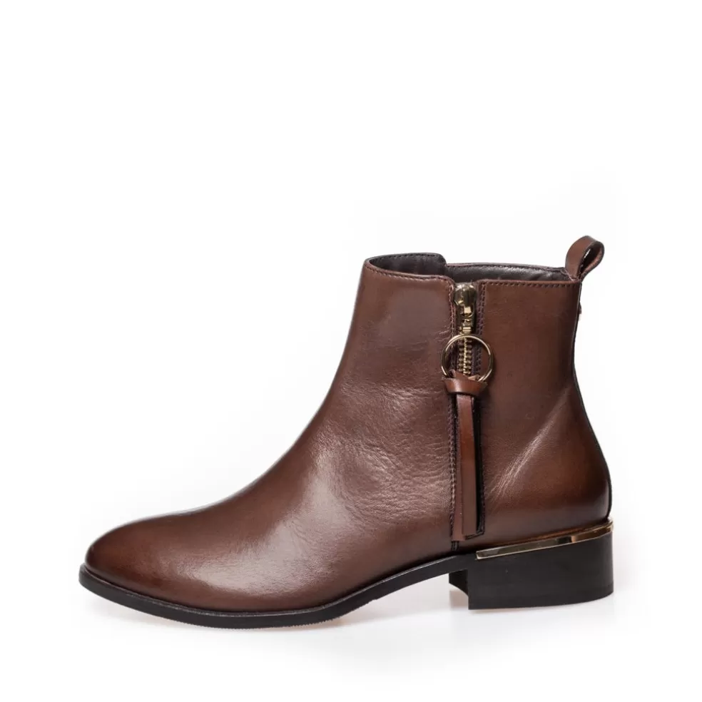 Copenhagen Shoes FEVER Leather 22 - Dark Brown*Dame Ankelstøvler