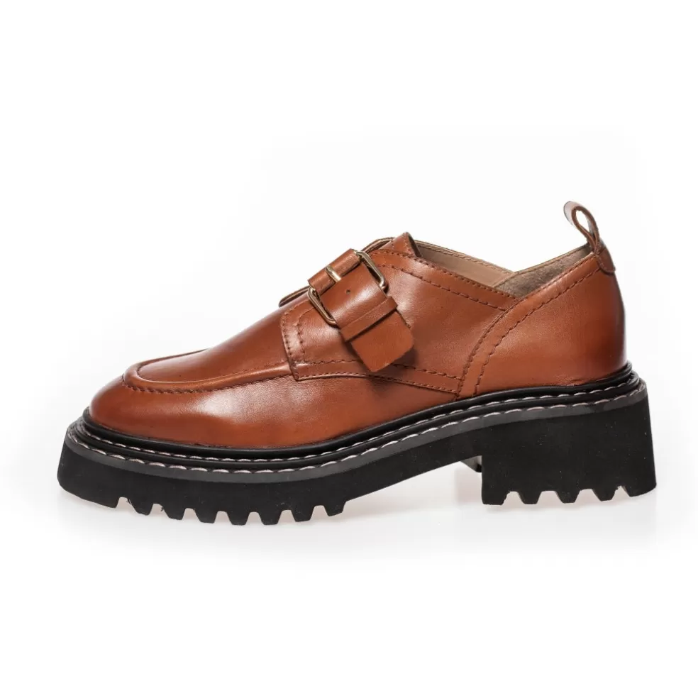 Copenhagen Shoes GO FREE - COGNAC*Dame Loafers