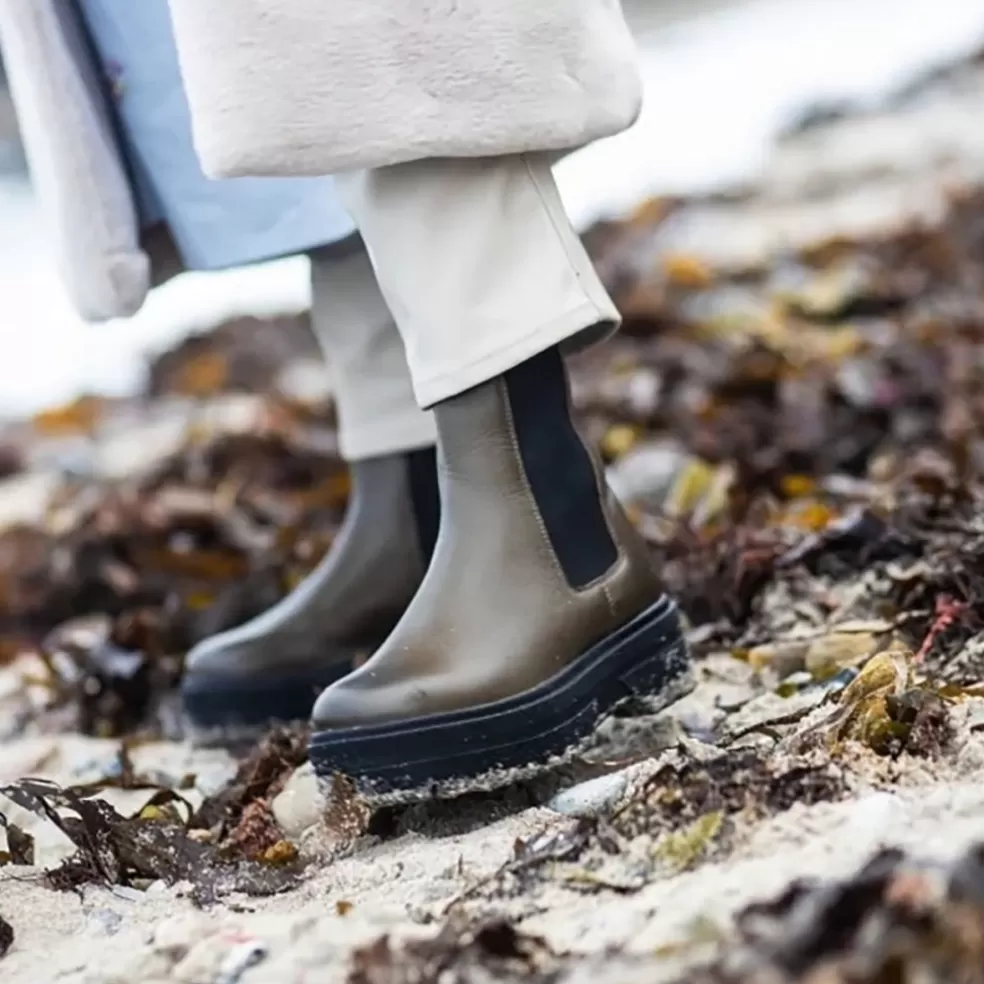 Copenhagen Shoes GOING - Army*Dame Chelsea Boots | Ankelstøvler