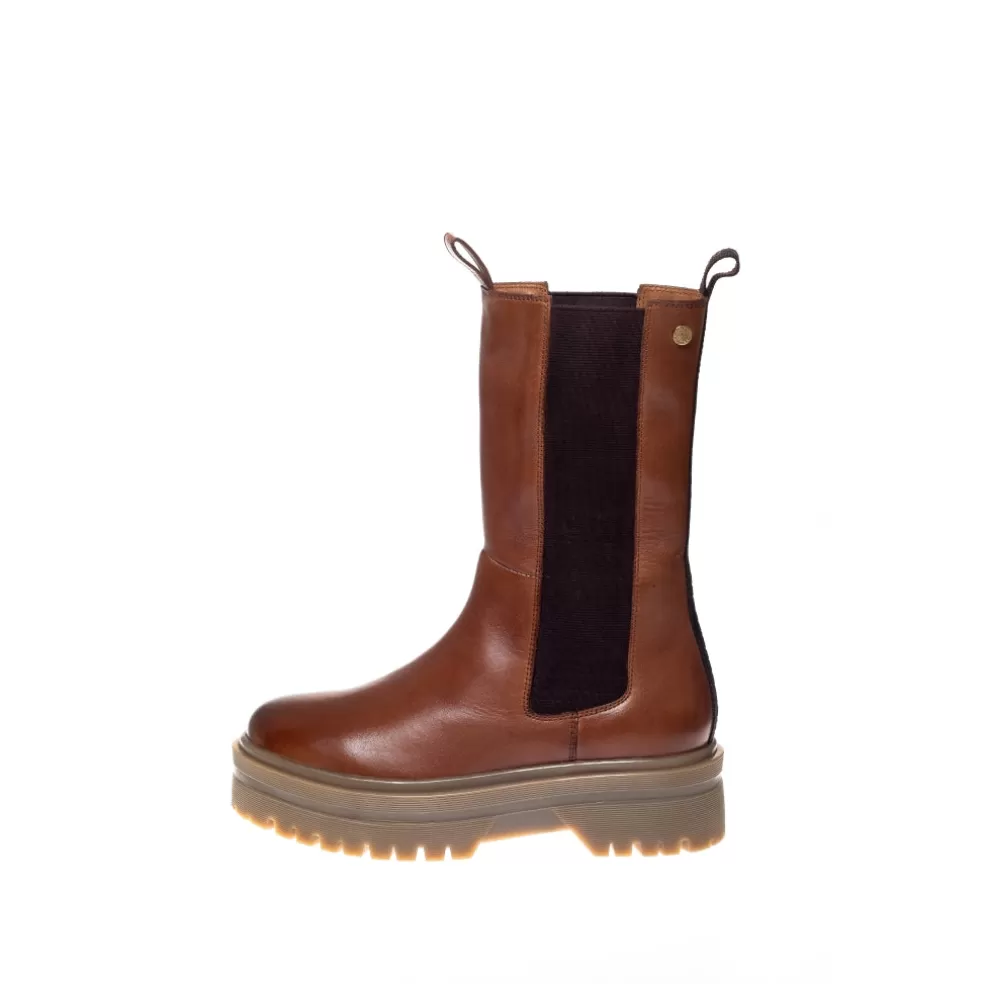 Copenhagen Shoes GOING MID - Cognac*Dame Chelsea Boots | Ankelstøvler