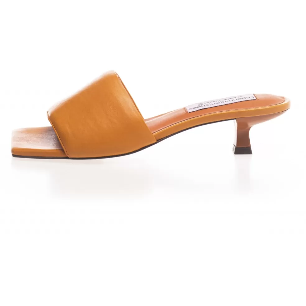 Copenhagen Shoes GOOD VIBES - ORANGE*Dame Sandaler Med Hæl | Stiletter