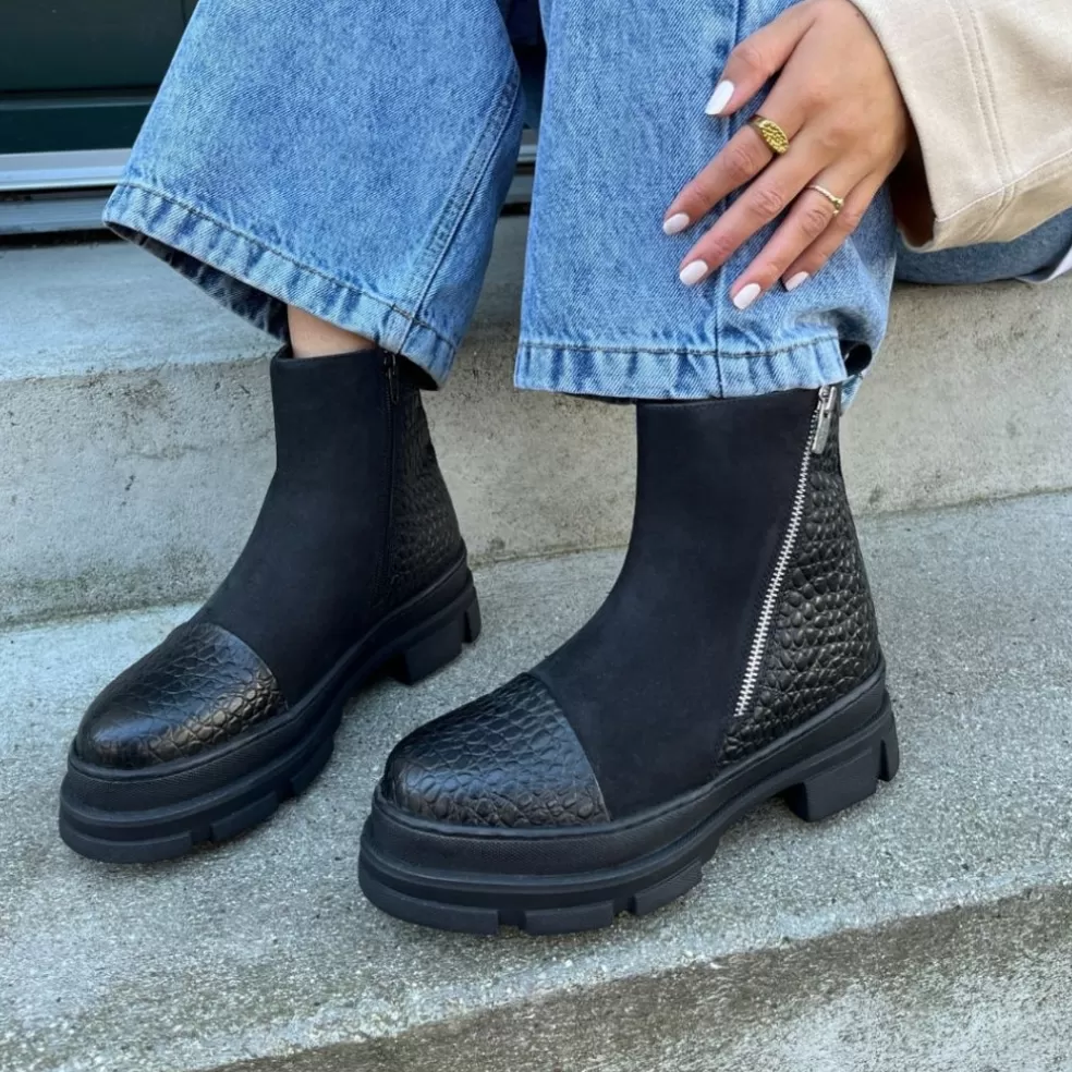 Copenhagen Shoes GOOD VIBES ONLY - BLACK*Dame Chelsea Boots | Ankelstøvler