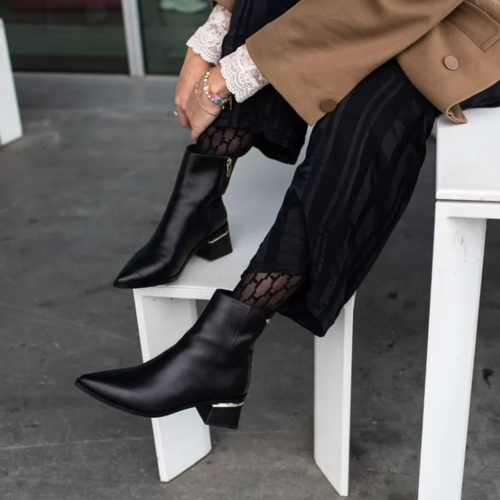 Copenhagen Shoes KATIE - BLACK*Dame Støvler Med Hæl | Ankelstøvler