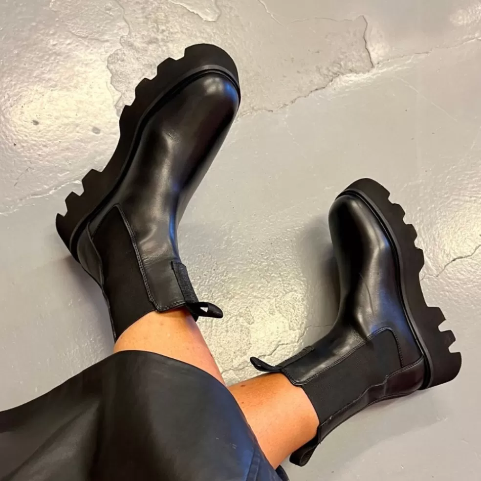 Copenhagen Shoes KEEP SHINING - BLACK*Dame Chelsea Boots | Ankelstøvler