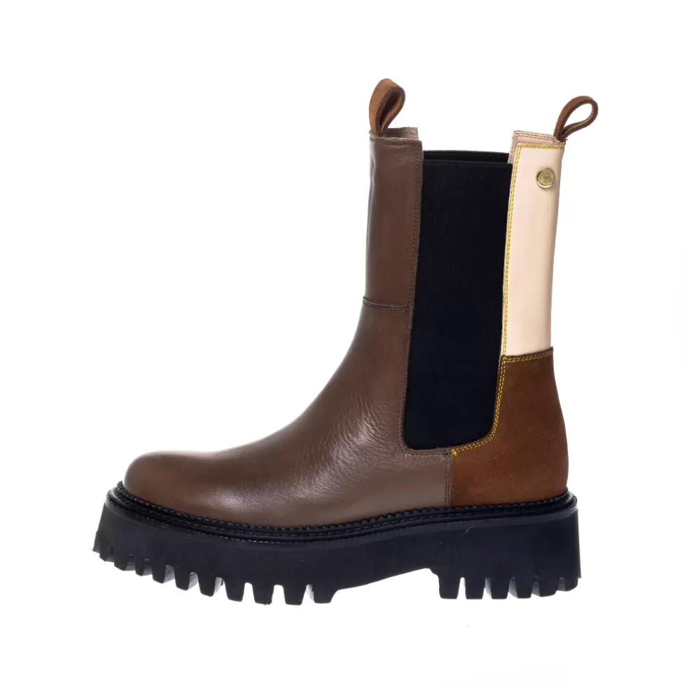 Copenhagen Shoes LEMON (MULTICOLOR) - BROWN MULTI*Dame Chelsea Boots | Ankelstøvler