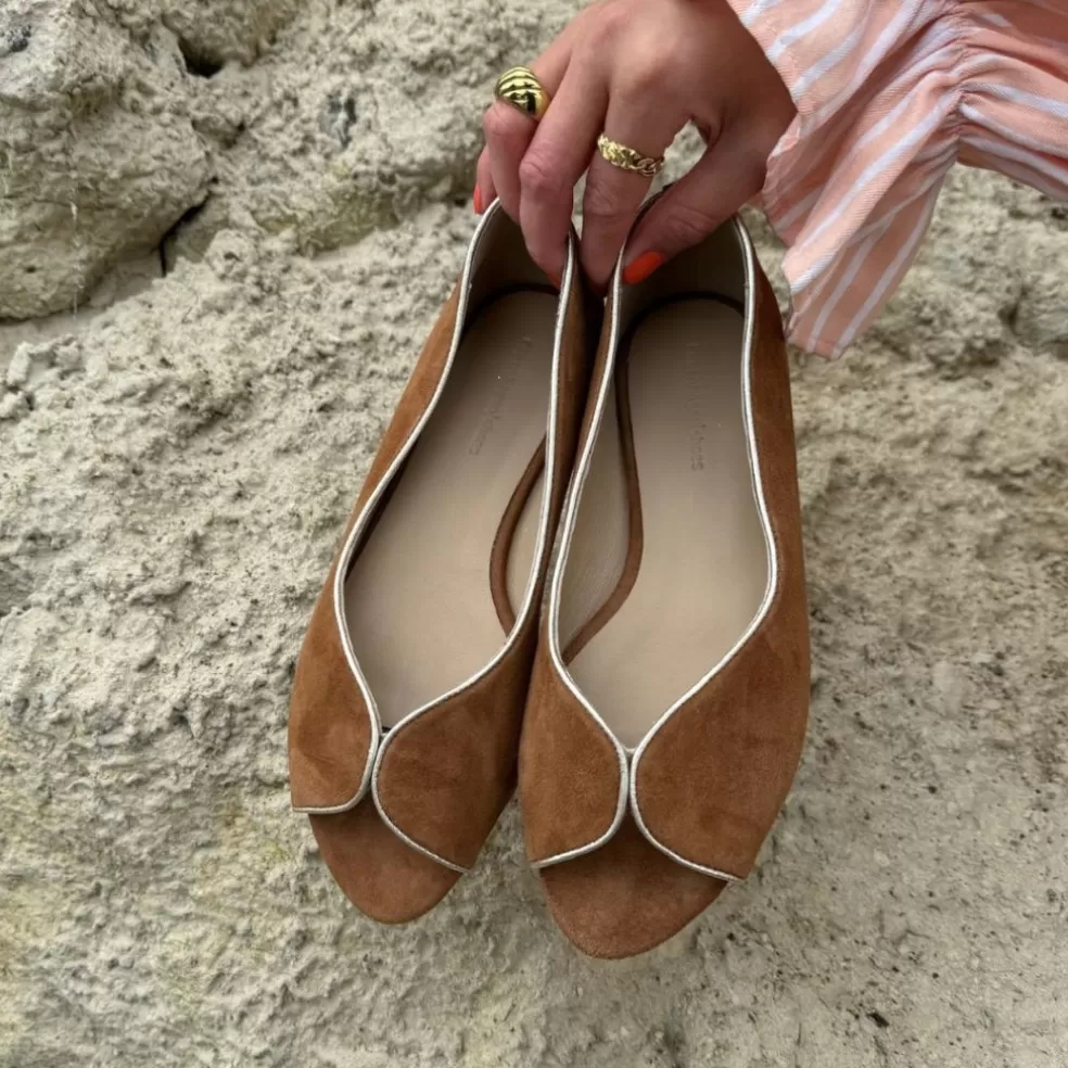 Copenhagen Shoes LIKE A MELODY - SUEDE - *Dame Ballerinasko