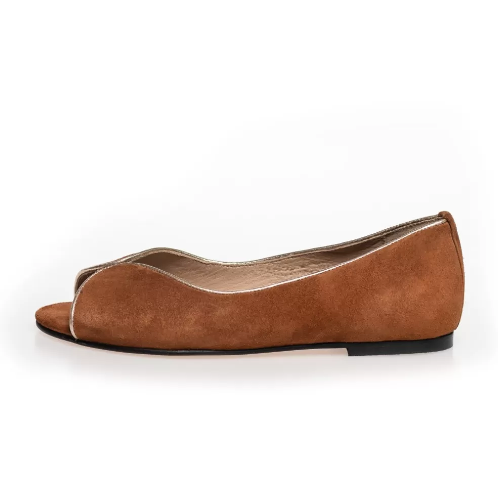 Copenhagen Shoes LIKE A MELODY - SUEDE - *Dame Ballerinasko