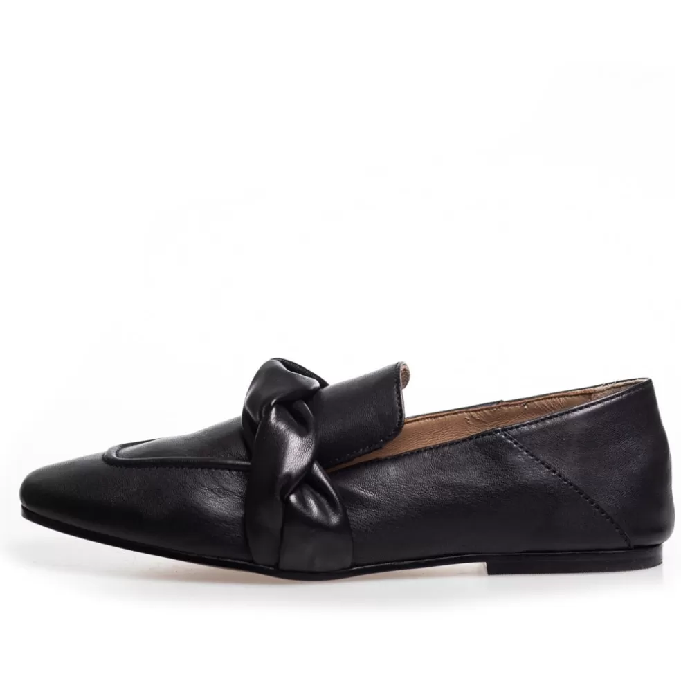 Copenhagen Shoes LIKE FAIRY TALES - Black Leather*Dame Loafers