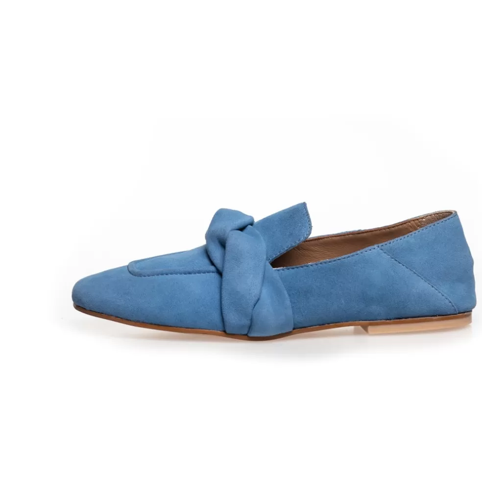 Copenhagen Shoes LIKE FAIRYTALES SUEDE - DENIM*Dame Loafers