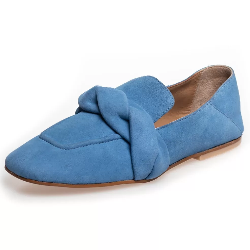 Copenhagen Shoes LIKE FAIRYTALES SUEDE - DENIM*Dame Loafers