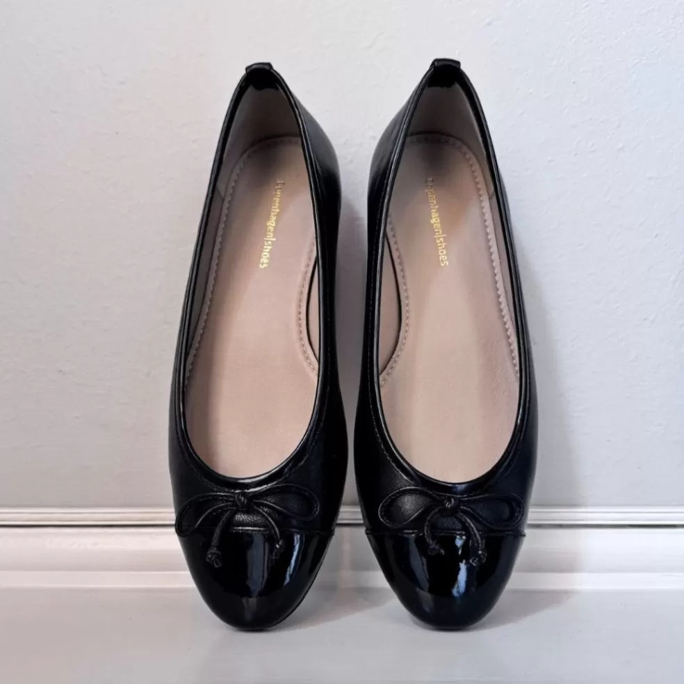 Copenhagen Shoes LIKE MOVING - PATENT TOE - *Dame Ballerinasko