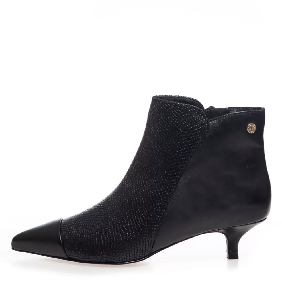 Copenhagen Shoes LONDON GIRL - BLACK*Dame Støvler Med Hæl | Ankelstøvler