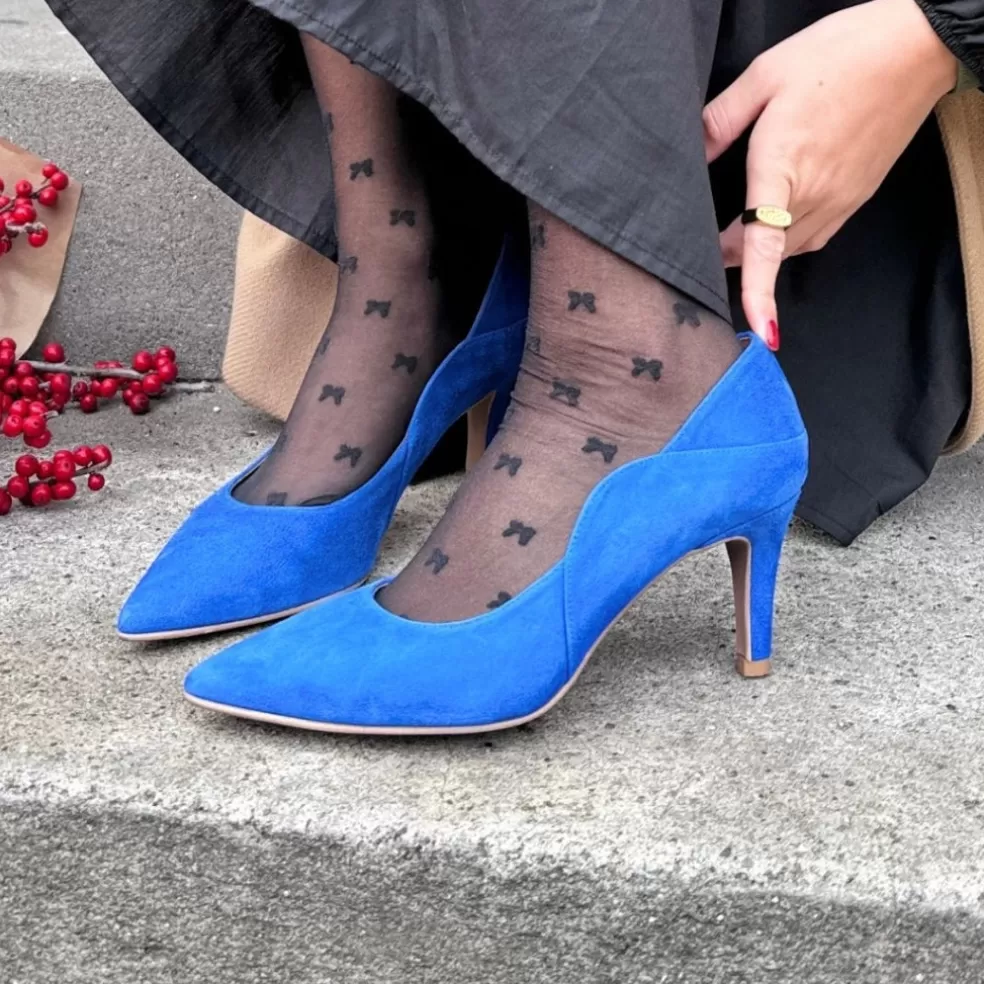 Copenhagen Shoes LOVE AND JOY - ELECTRIC BLUE*Dame Stiletter