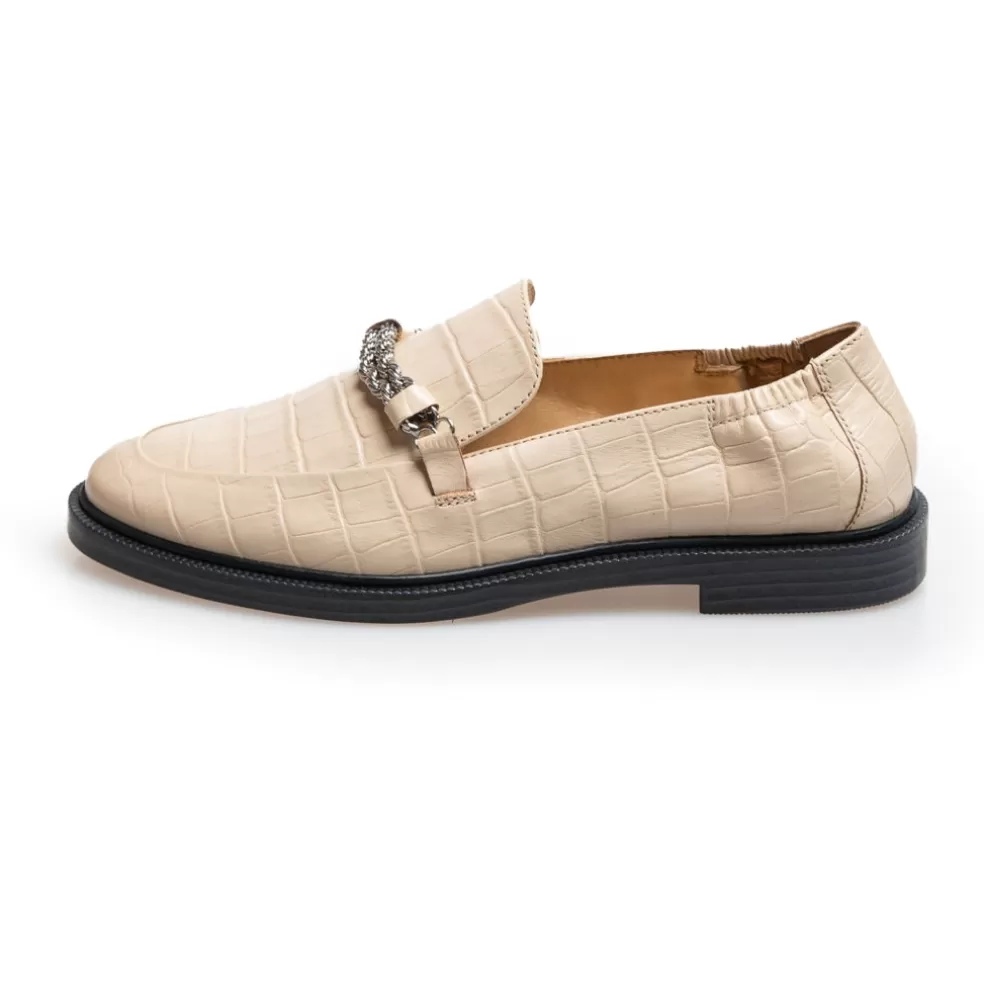 Copenhagen Shoes LOVE AND WALK - BEIGE - BEIGE (GREY MORN)*Dame Loafers