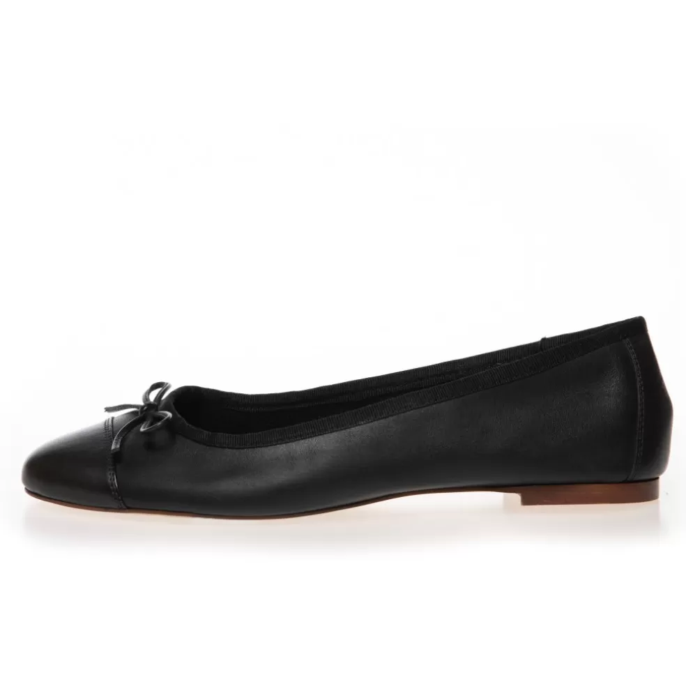 Copenhagen Shoes LOVELY - Black Plain*Dame Ballerinasko