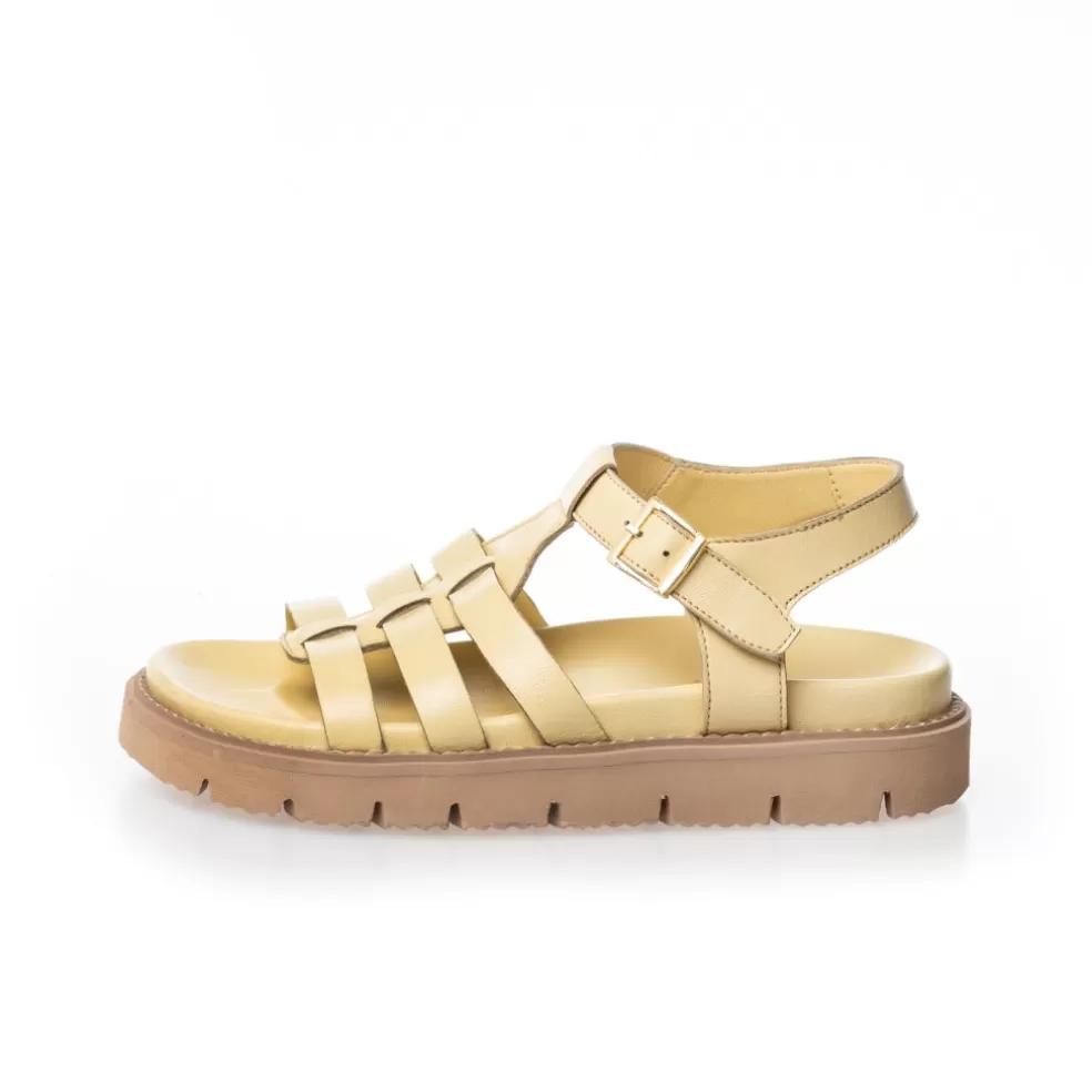 Copenhagen Shoes MAGIC AND GIRLS - PALE BANANA*Dame Flade Sandaler