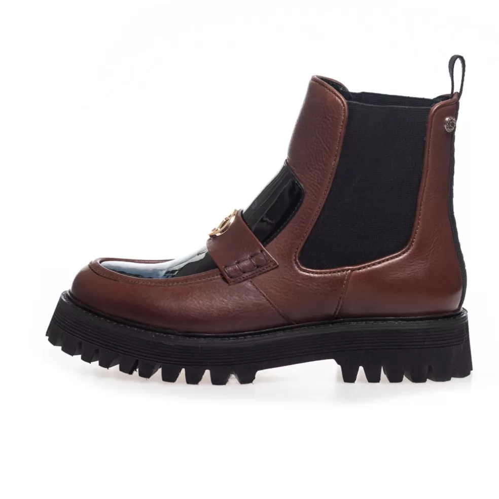 Copenhagen Shoes MAGIC WALK - Brown Black*Dame Chelsea Boots | Ankelstøvler