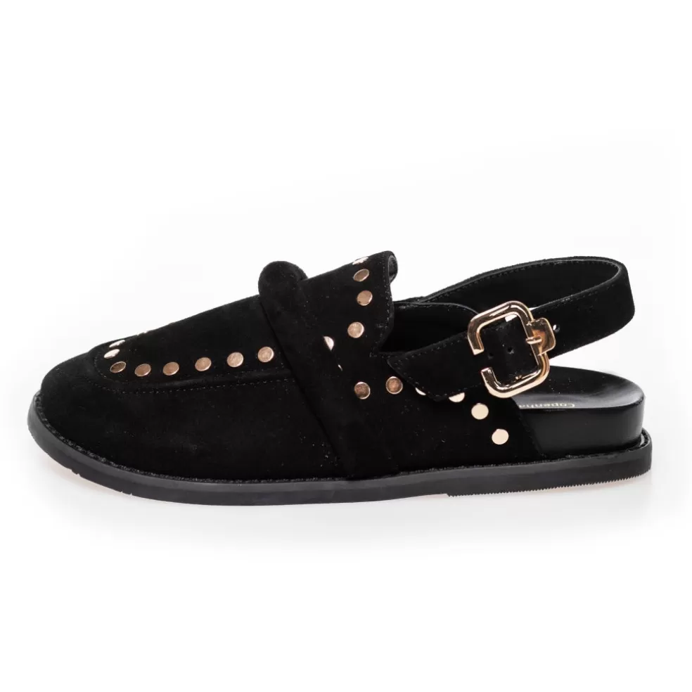 Copenhagen Shoes MILLA SHOES - BLACK SUEDE*Dame Mules · Slip Ins