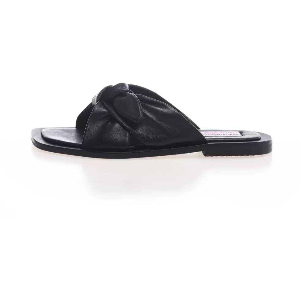 Copenhagen Shoes MILLIONS IN BLACK LEATHER - BLACK*Dame Flade Sandaler