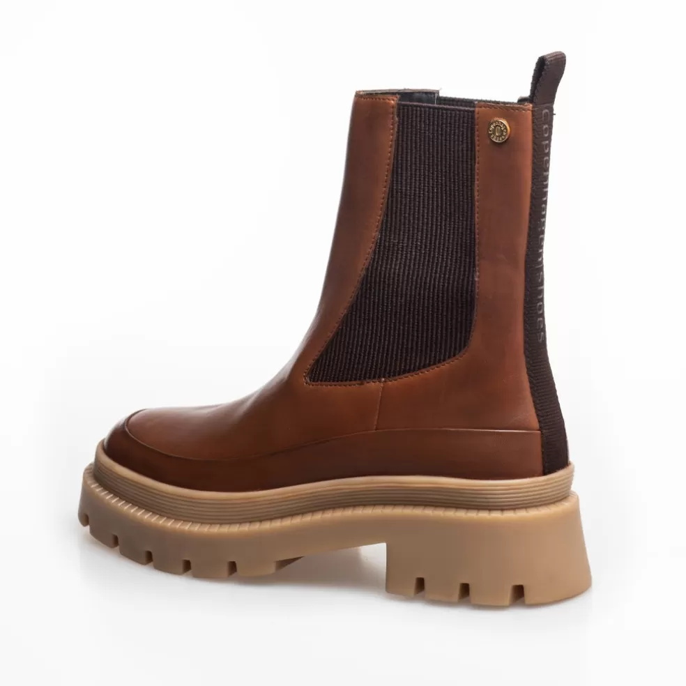 Copenhagen Shoes MY GIRL AND ME - COGNAC*Dame Chelsea Boots | Ankelstøvler