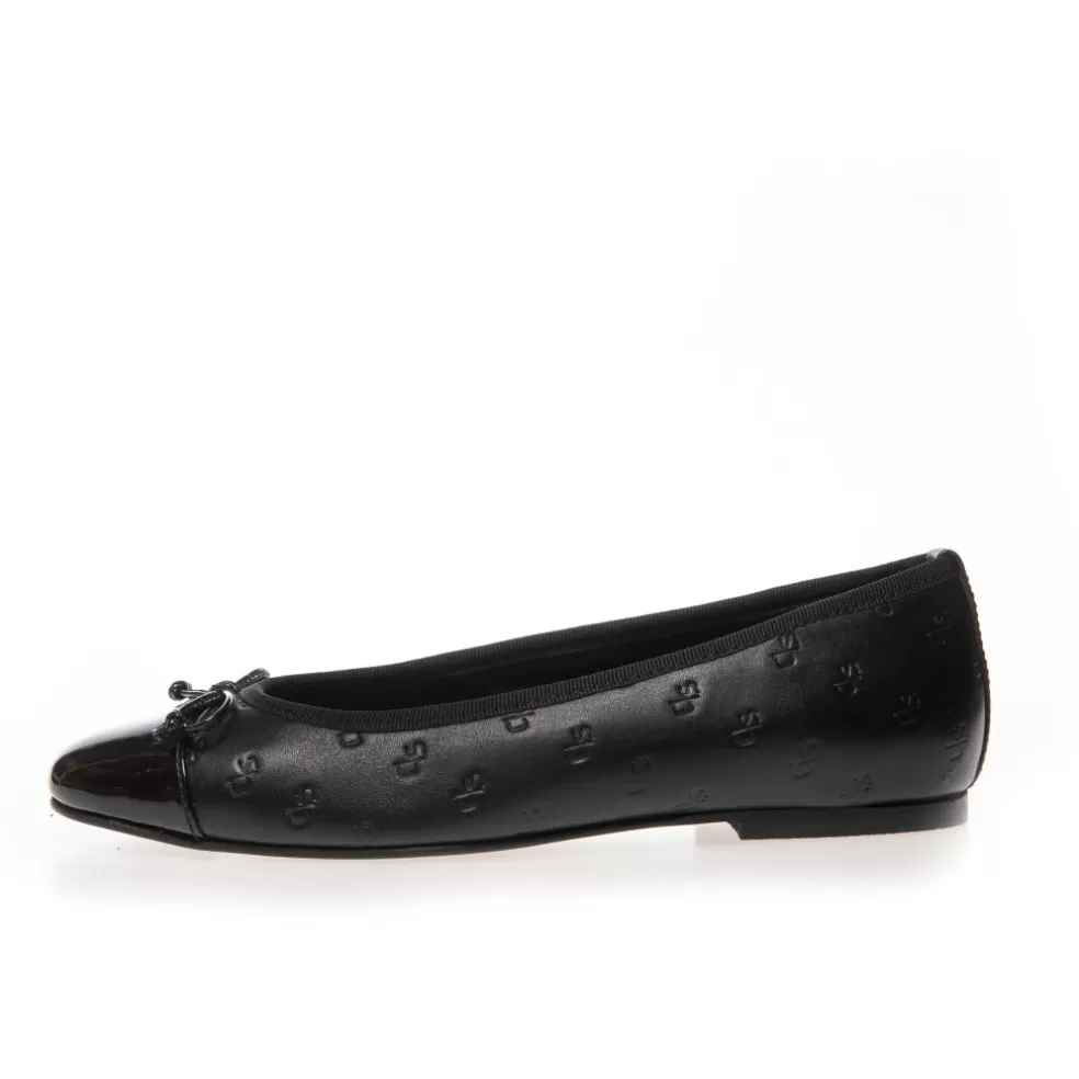 Copenhagen Shoes MY OWN BALLERINAS - BLACK (LOGO)*Dame Ballerinasko