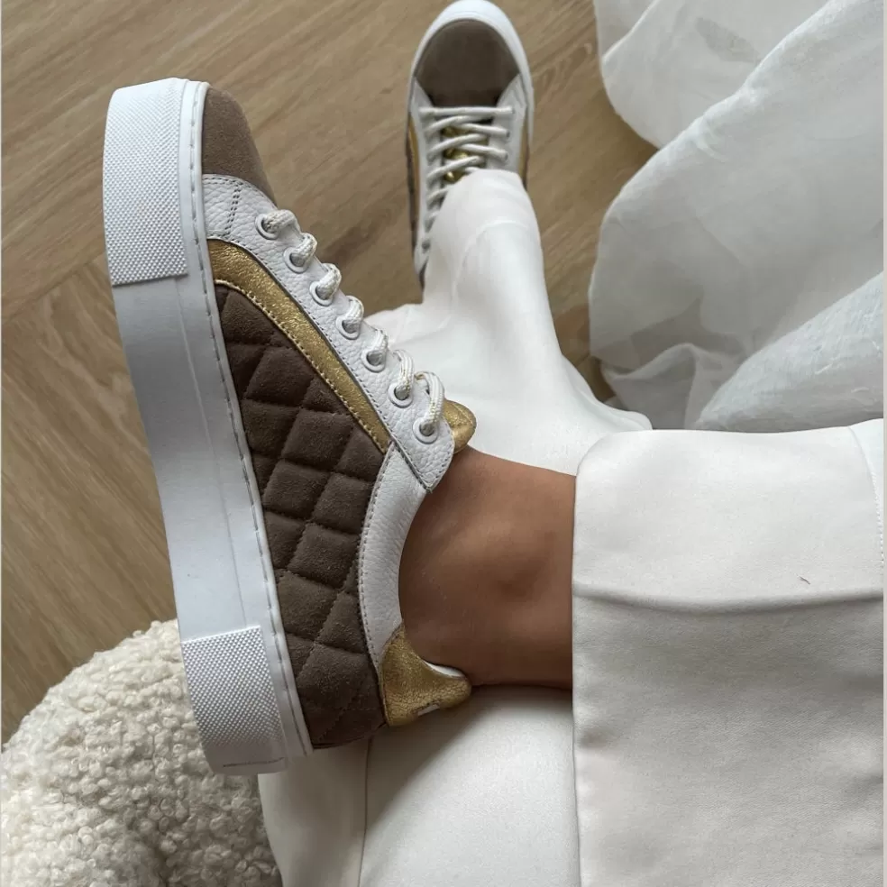 Copenhagen Shoes MY SNEAKS - TAUPE/GOLD*Dame Sneakers