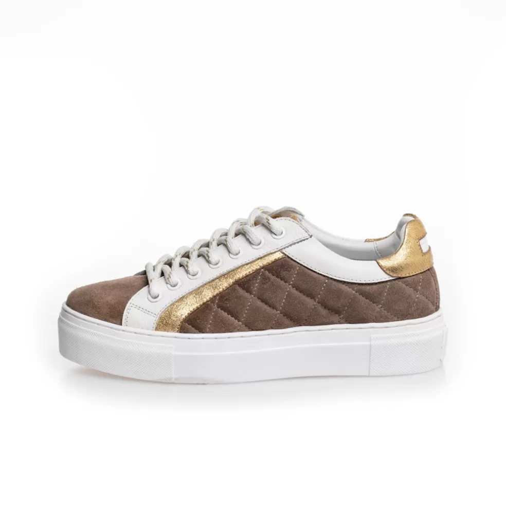 Copenhagen Shoes MY SNEAKS - TAUPE/GOLD*Dame Sneakers