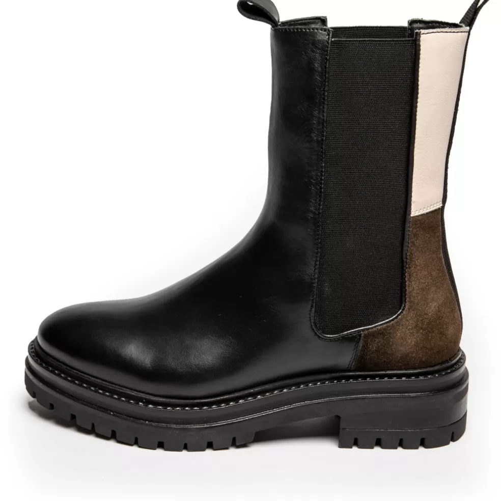 Copenhagen Shoes NEW CHESSNY COMBI - Black*Dame Chelsea Boots | Ankelstøvler