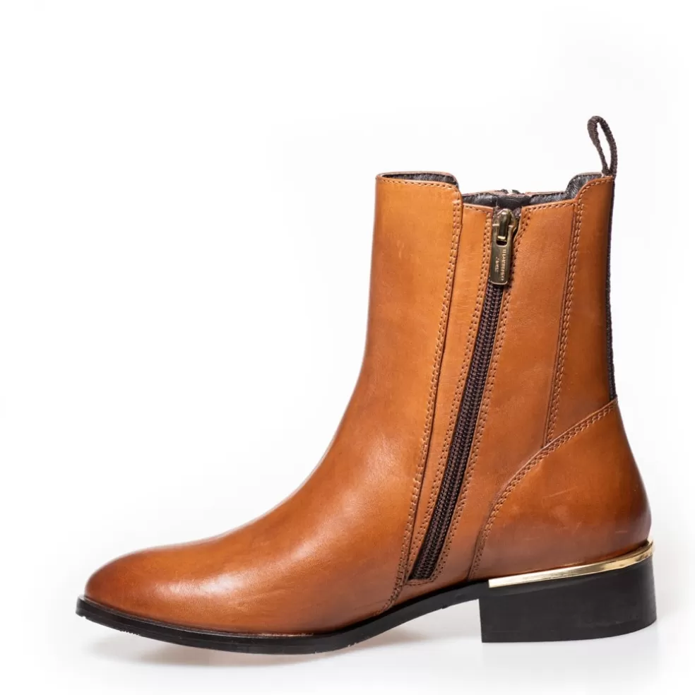 Copenhagen Shoes NEW FEVER 22 COGNAC - COGNAC*Dame Ankelstøvler