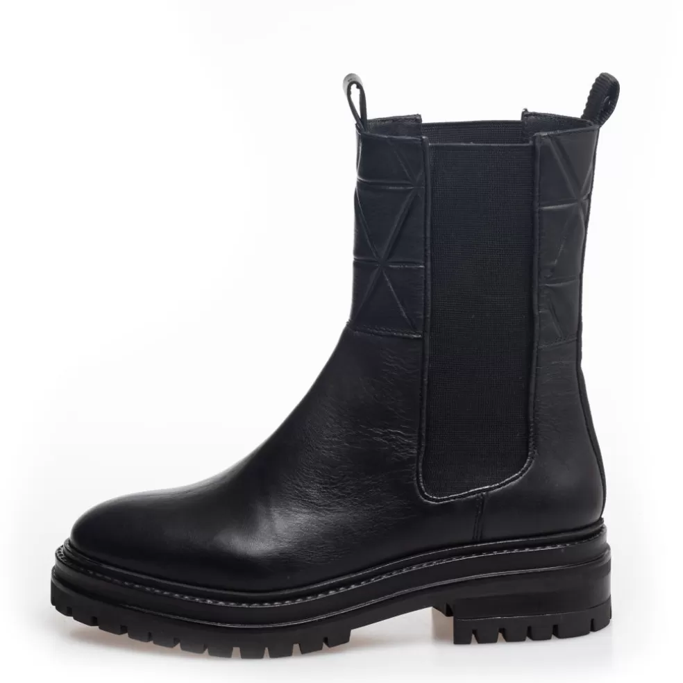 Copenhagen Shoes NEW GOLD AND DREAMS - BLACK*Dame Chelsea Boots | Ankelstøvler