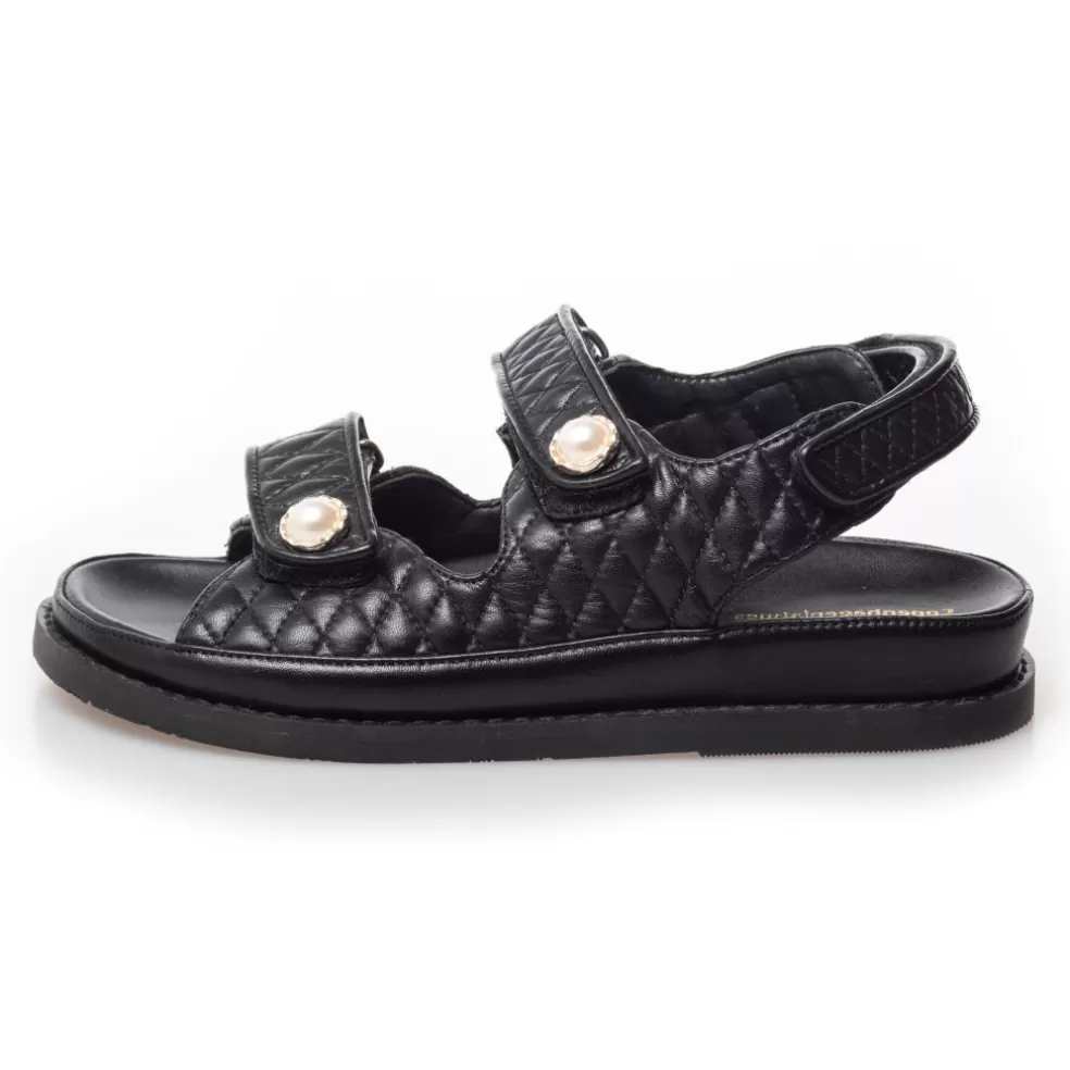 Copenhagen Shoes PEARL Copenhagenshoes By Josefine Valentin - Black*Dame Flade Sandaler