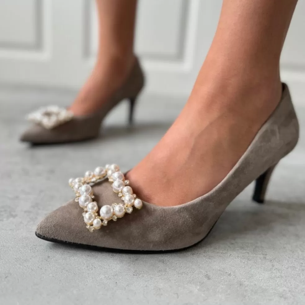 Copenhagen Shoes PEARLS AND DIAMONDS - BEIGE (TOPO)*Dame Stiletter