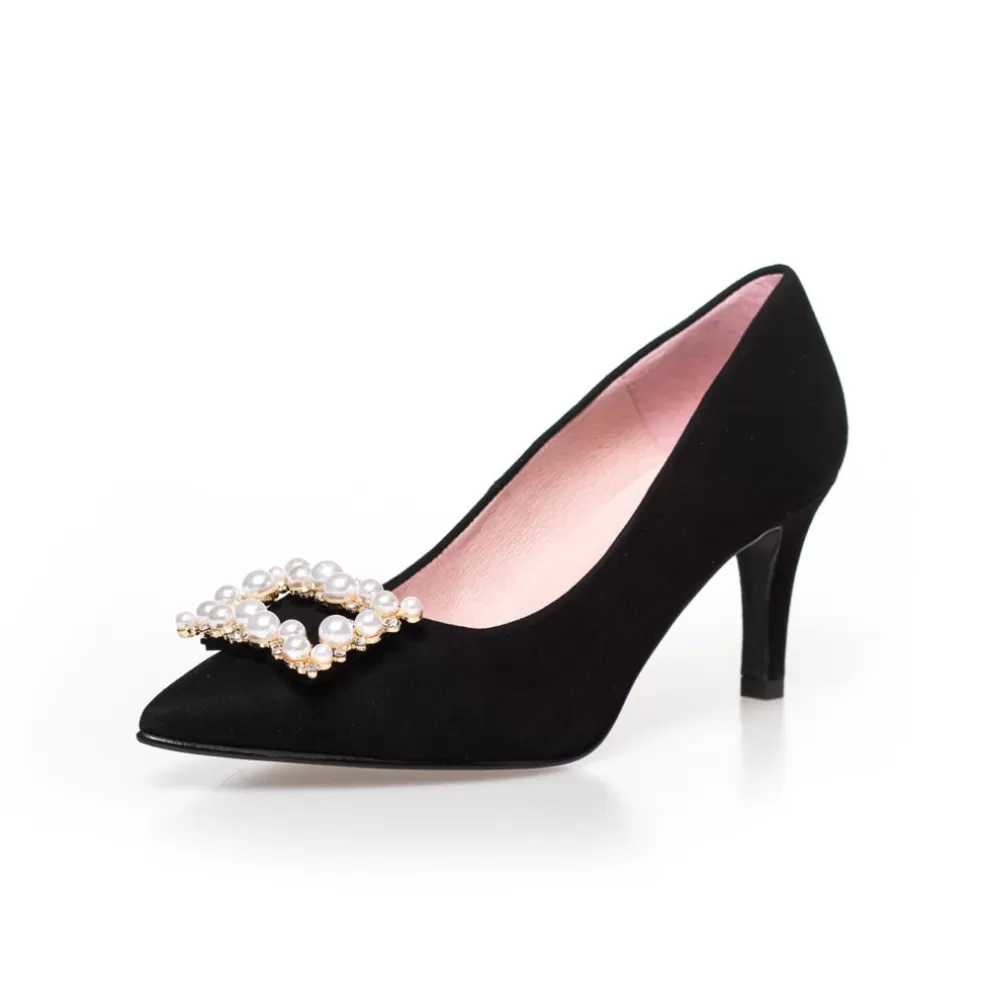 Copenhagen Shoes PEARLS AND DIAMONDS - BLACK*Dame Stiletter