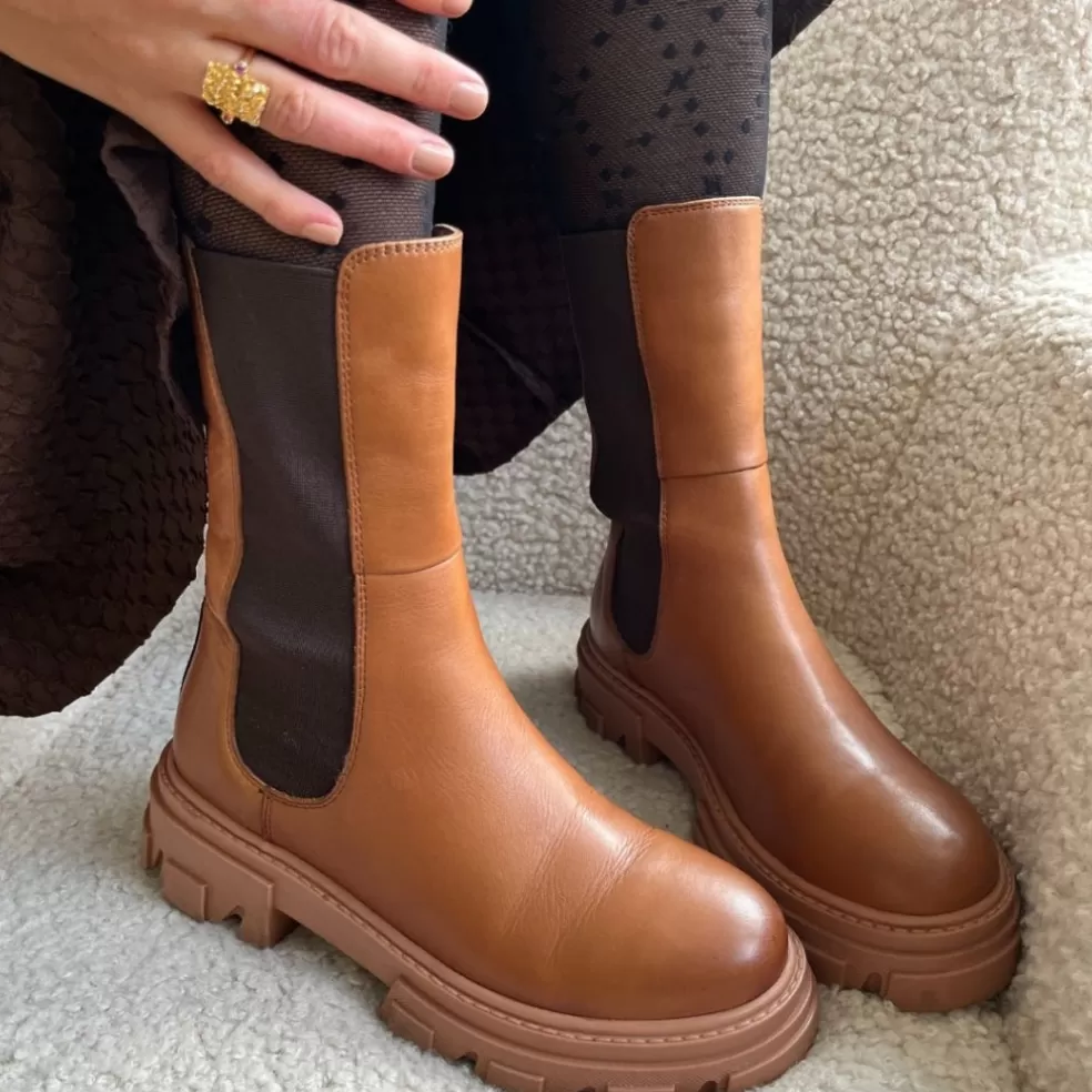 Copenhagen Shoes PENNY GIRL - Light Brown*Dame Chelsea Boots | Ankelstøvler